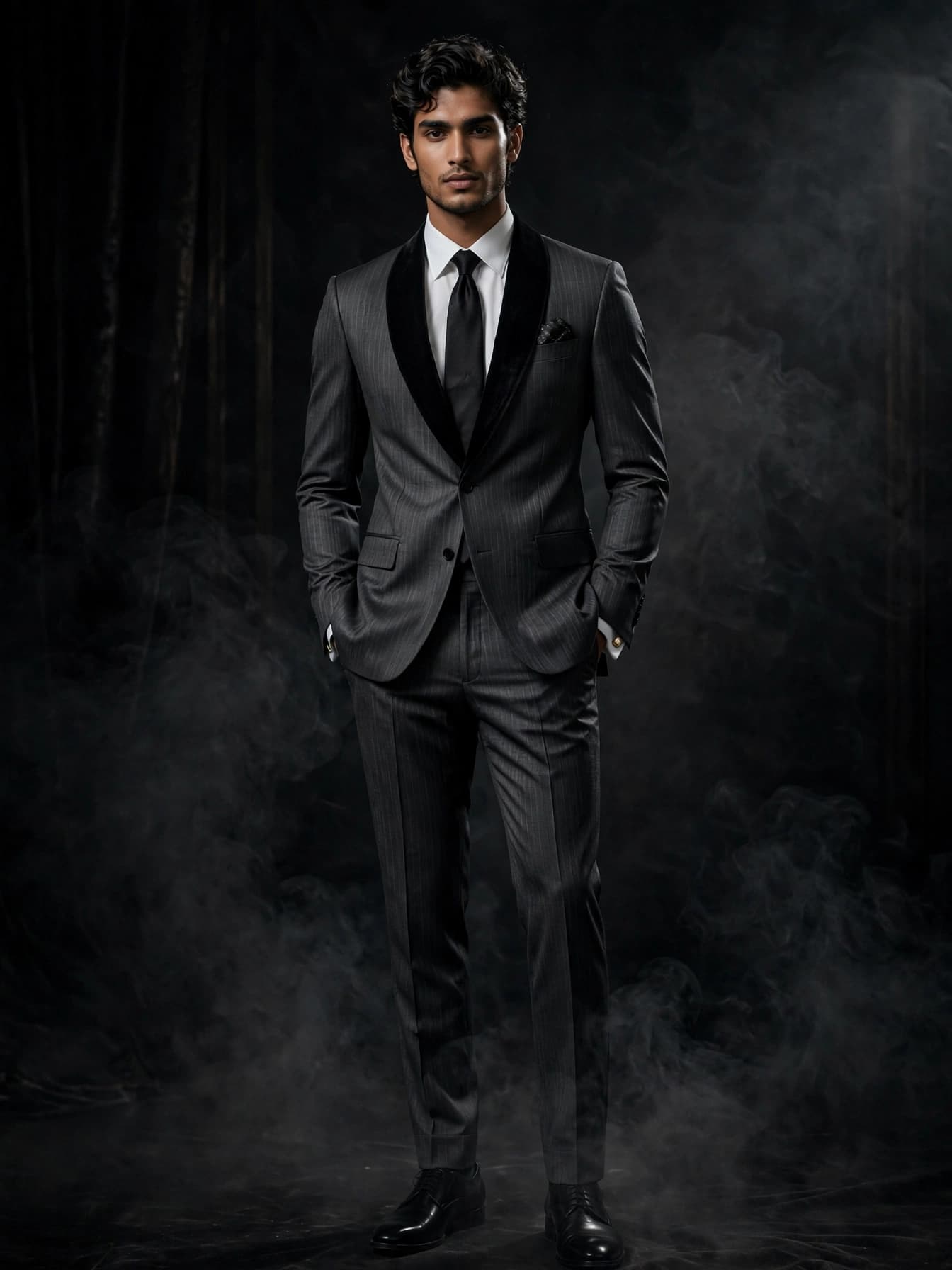 Charcoal Pinstripe Suit
